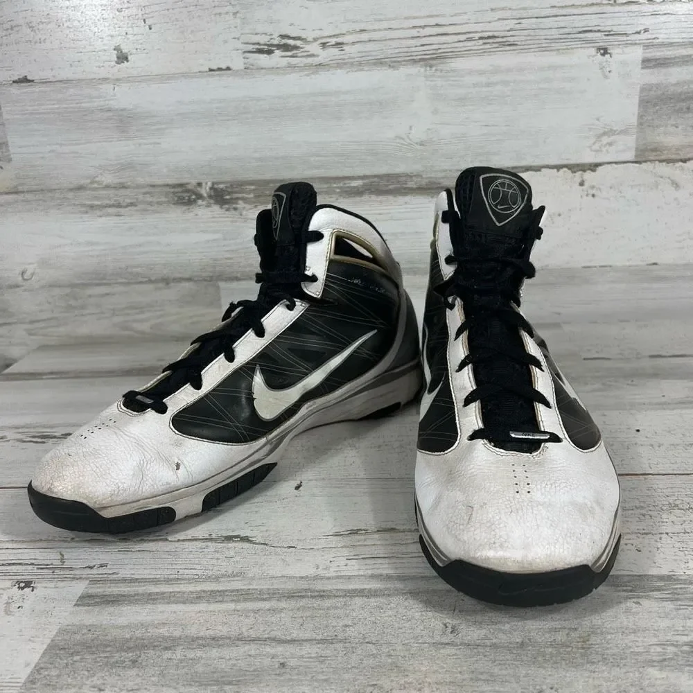 Nike Hyperize TB Mens White Black Grey 367181-111 Athletic‎ Shoes Size 12.5